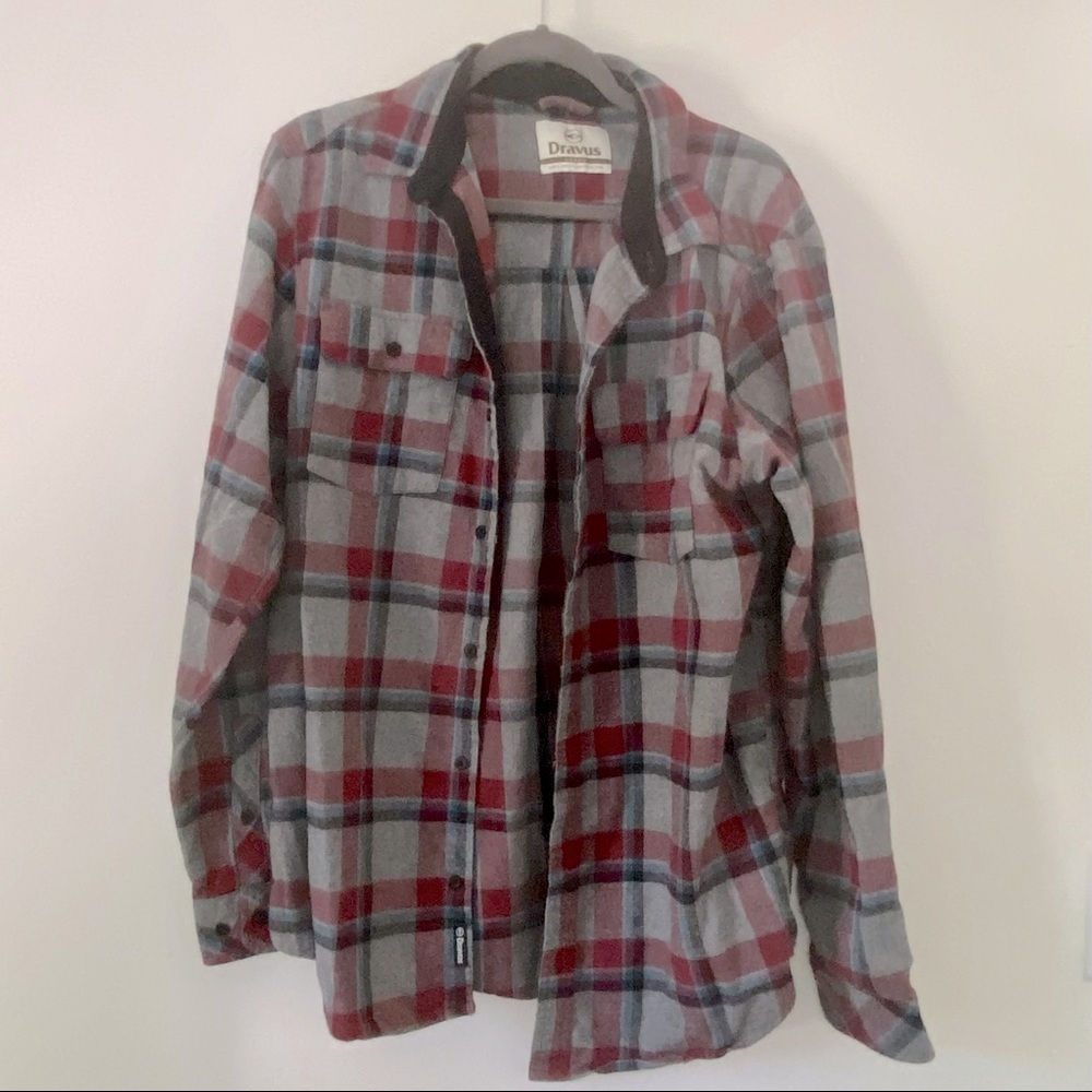 DRAVUS Men’s Flannel Shirt Sz L